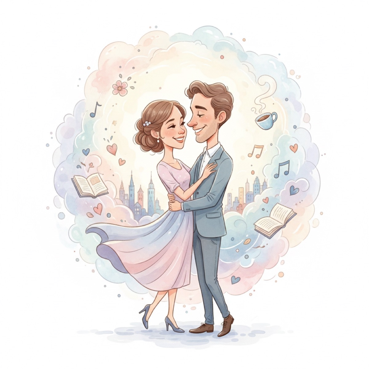 Custom Couple Caricatures Done Tastefully
