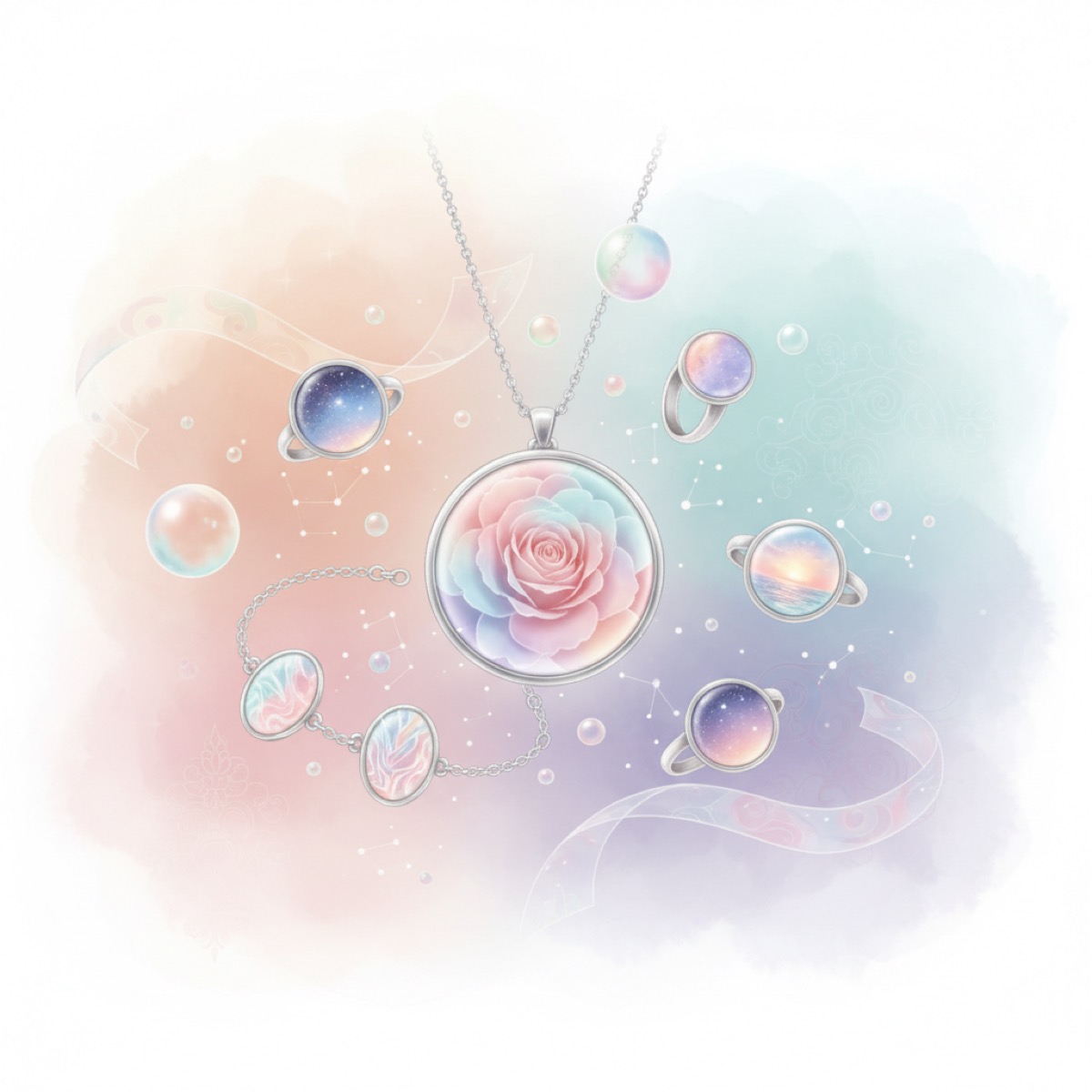 Custom Photo Jewelry: Necklaces, Bracelets, Rings