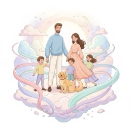 Custom Family Cartoon Portraits (Modern Style)